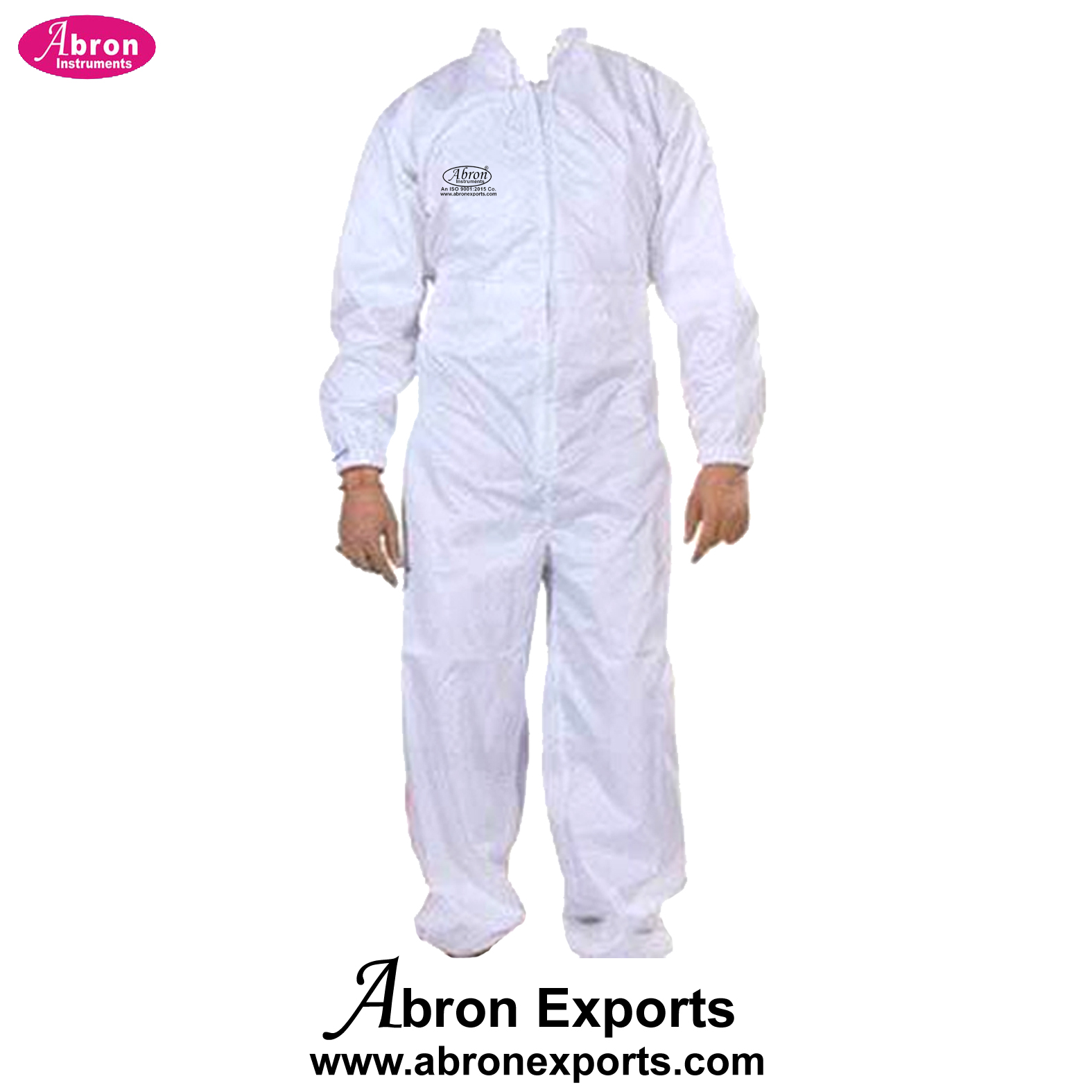 Coverall Antistatic White or Blue Protective Gloves Cap Shoe Cover Coveralls Set Abron ABM-2652CA 